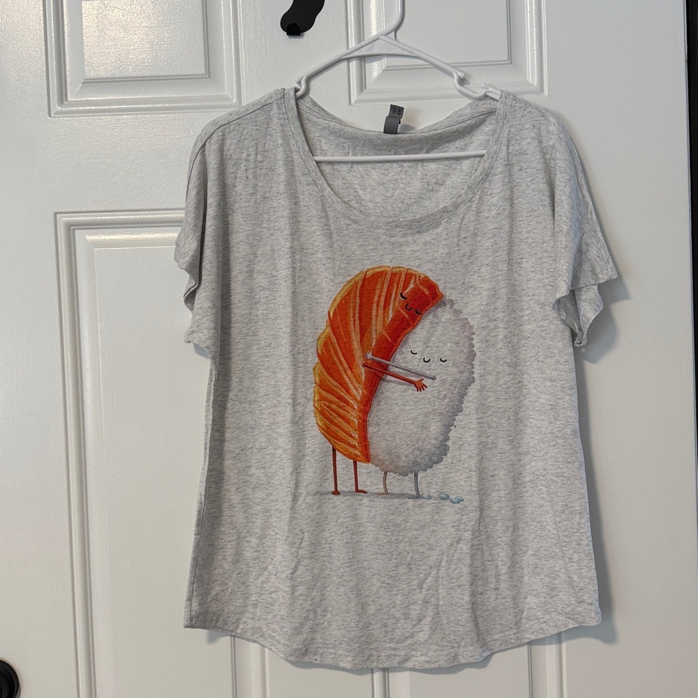 Light Gray Sushi Hug T-Shirt